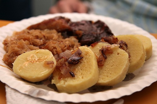 Vepro-knedlo-zelo, traditional Czech food