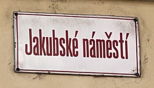 Jakubské Náměstí Signboard
