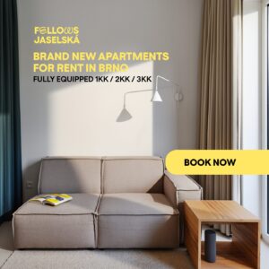 Looking for a flat for rent in Brno? Discover why Fellows Jaselská offers more than just another apartment—from beautifully designed interiors and serviced living to one of the city's most desirable addresses.